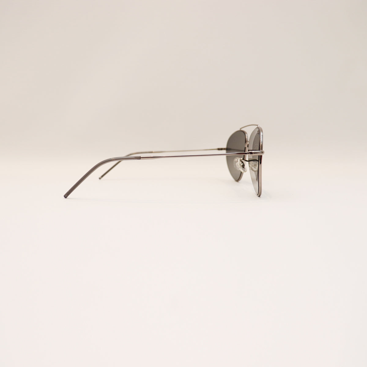 RAY-BAN AVIATOR REVERSE SILVER FRAME DARK GREY LENS - All About Eg