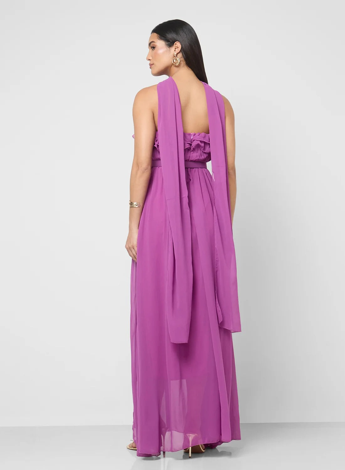 Ruffled Bandeau Dress