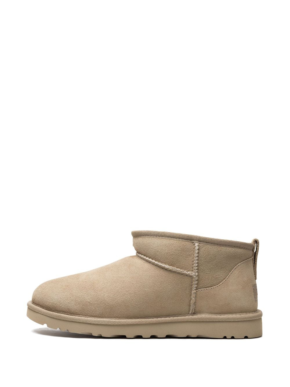 UGG Classic Ultra Mini Suede Brown Boots – side view -All About Eg-3