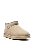UGG Classic Ultra Mini Suede Brown Boots – side view -All About Eg-5