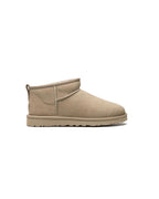 UGG Classic Ultra Mini Suede Brown Boots – side view -All About Eg