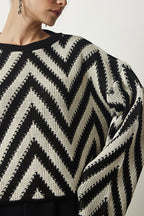 Women's Black Cream Plaid Jacket with Thick Spanish Sleeves
