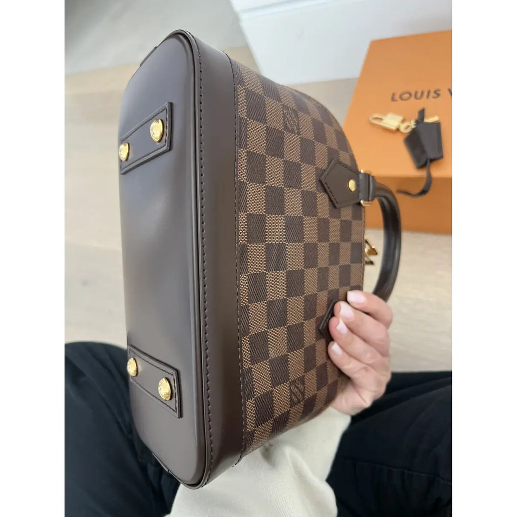 Louis Vuitton Alma Bb Leather Handbag - All About Eg