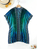 Women's Printed Kimono Cardigan With Batwing Sleeve Carnival