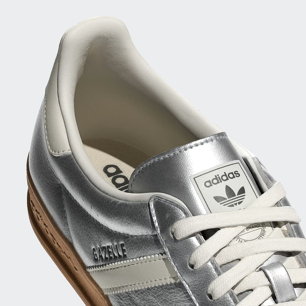 Adidas Gazelle Indoor White Silver Metallic