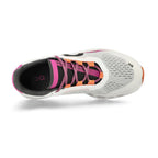 On Running Cloud Monster Shoes, White with Pink and Orange