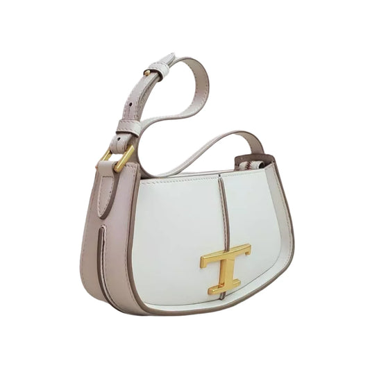 Tod's Micro Deni Lume leather top handle bag White - All About Eg