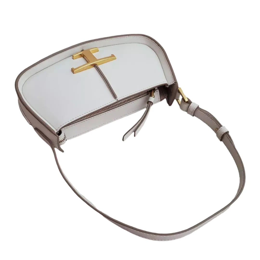 Tod's Micro Deni Lume leather top handle bag White - All About Eg