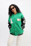 baseball jacket with leather sleeves - All About Eg