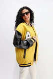 baseball jacket with leather sleeves - All About Eg