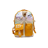 Cute teddy bear backpack for teens, suitable for school and travel ,18 inch