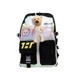 Cute teddy bear backpack for teens, suitable for school and travel ,18 inch