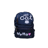 Fashion girl bag Casual Students backpack (CAT) ,14 inch - All About Eg