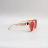 BEIGE FRAME RED LENS - All About Eg