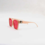 BEIGE FRAME RED LENS - All About Eg