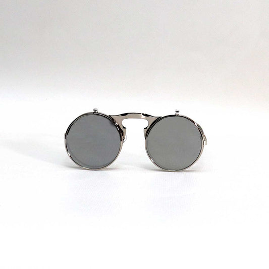 SILVER FRAME GREY LENS - All About Eg