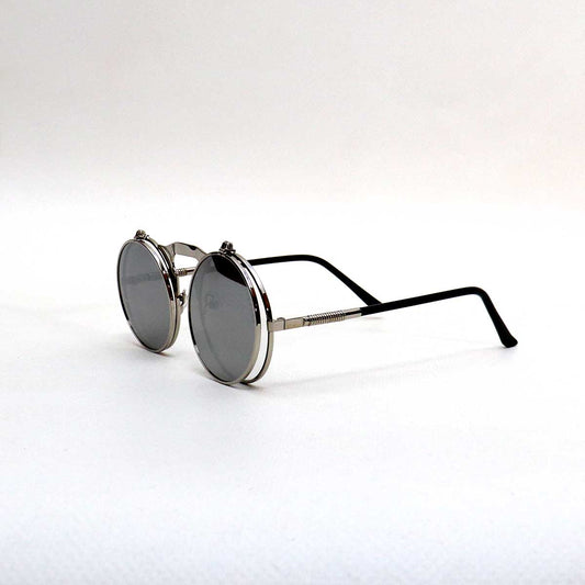 SILVER FRAME GREY LENS - All About Eg