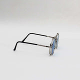 SILVER FRAME BLUE LENS