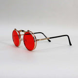 GOLD FRAME RED LENS