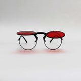 BLACK FRAME RED LENS