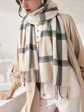 Plaid Pattern Scarf - All About Eg