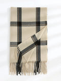 Plaid Pattern Scarf - All About Eg