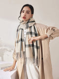 Plaid Pattern Scarf - All About Eg