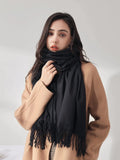 Fringe Hem Scarf - All About Eg