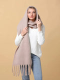 Fringe Trim Scarf - All About Eg