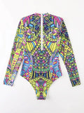 Multi colors bikini one piece - All About Eg