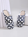 Geometric Graphic Bedroom Slippers - All About Eg